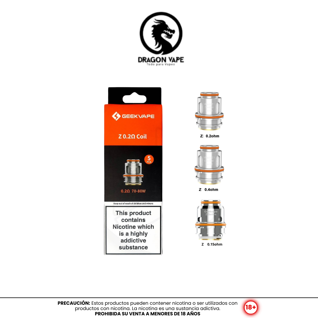 Geek Vape | Z Series Coils - Resistencias