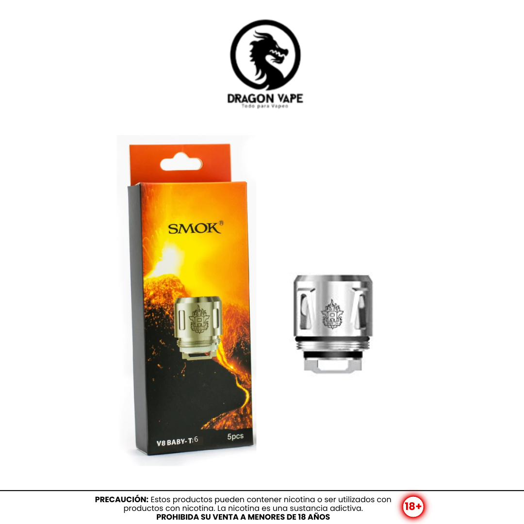 Smok | V8 BABY -T6 Coils - Resistencias